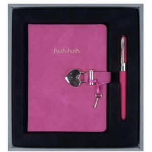 Victoria's Journals Hush Hush Kilitli Defter 13X18 160yp.+ Monaco Kalem Pembe 4033