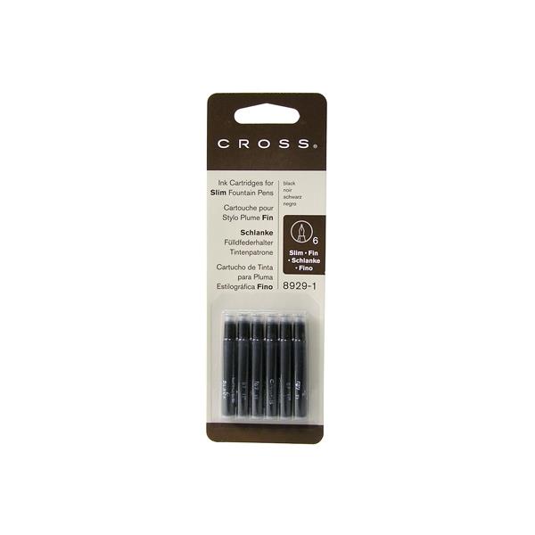 Cross Kartuş Dolmakalem Slim 6lı Siyah 8929-1