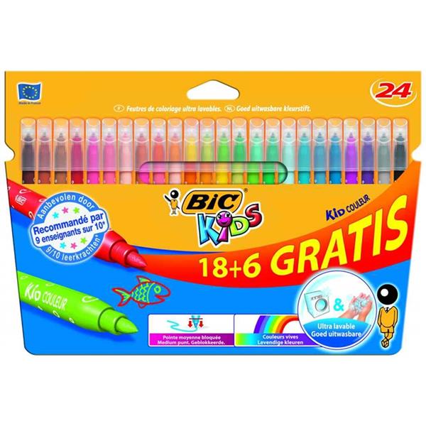 Bic Kid Couleur Keçeli Boya Kalemi 24lü 841800