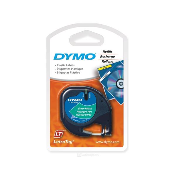 Dymo Letratag Plastik Serit 12mmx4mt Yesil 56425