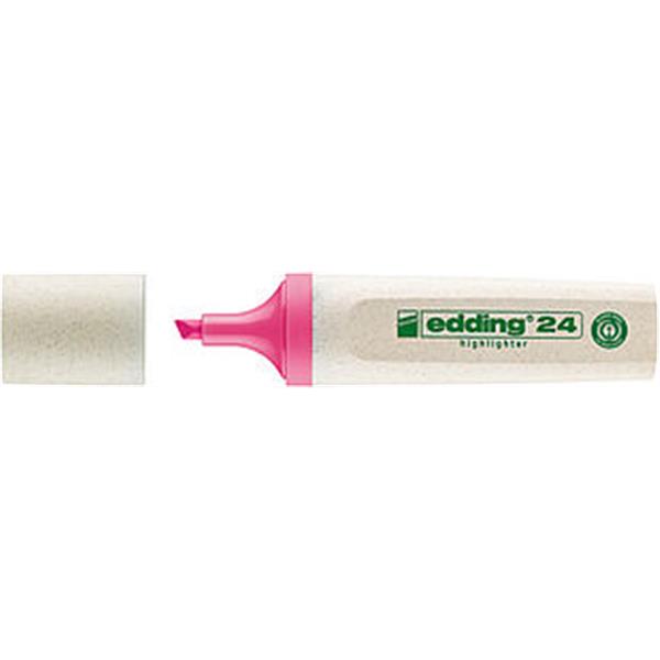 Edding 24 Ecoline Fosforlu Kalem Pembe ED2409