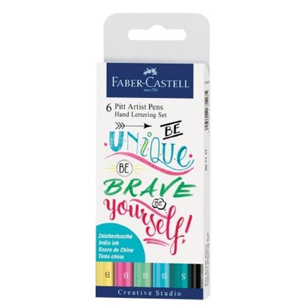 Faber Castell Pitt Çizim Kalemi Pastel 6lı 267116