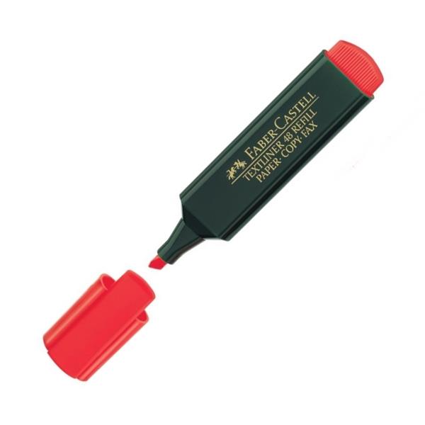 Faber Castell 1548 Fosforlu Kalem Kırmızı 5030154821