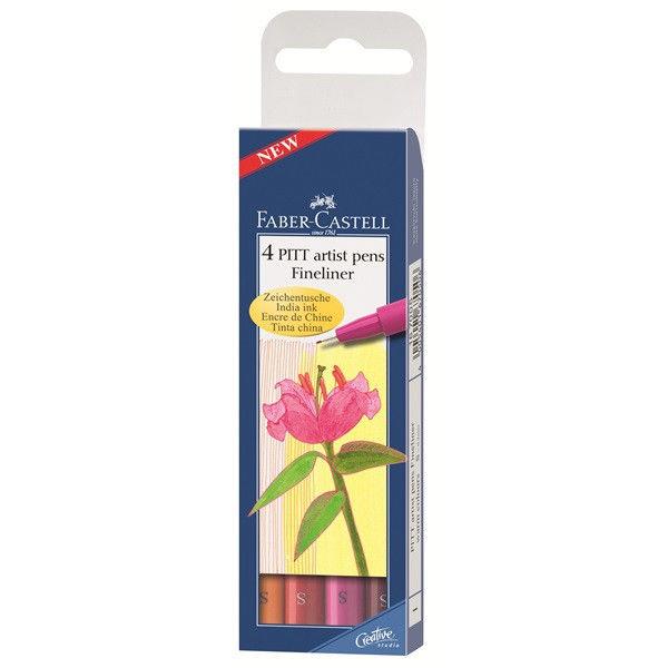 Faber Castell Pitt Çizim Kalemi Sıcak Renkler 4lü S 5188167005