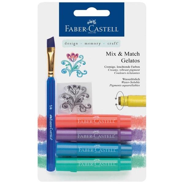 Faber CastellGelato Mum Boya 4 Renk Metal Tonlar 5180121806