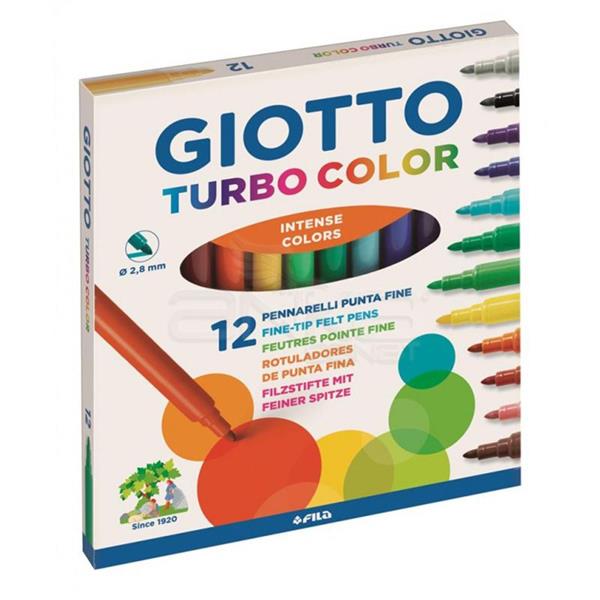Giotto Turbo Color Keçeli Boya Kalemi 12li 416000