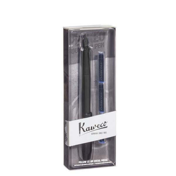 Kaweco Perkeo Dolma Kalem Set Mat Siyah F Uç 10002250