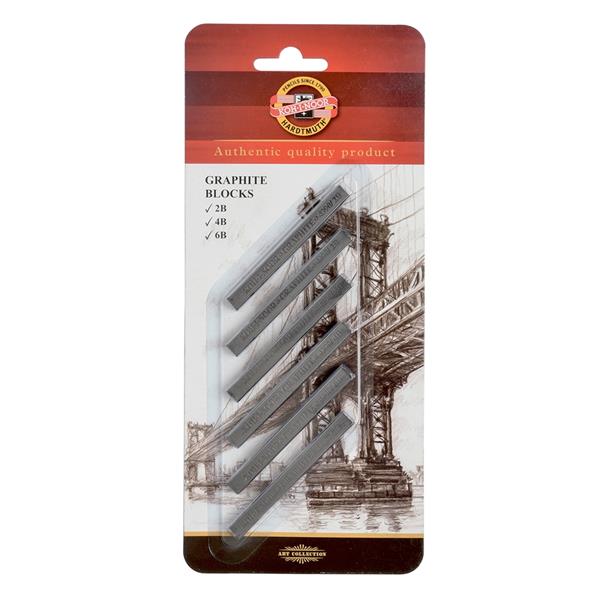 Koh-I-Noor Graphite Blok 6li Set 4390