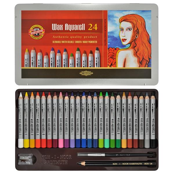 Koh-I-Noor Wax Aquarelle Boya Kalemi 24 Lü 8284