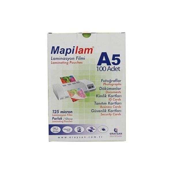 Mapi Laminasyon Filmi 125mic.A5 Parlak 100lü 1021205