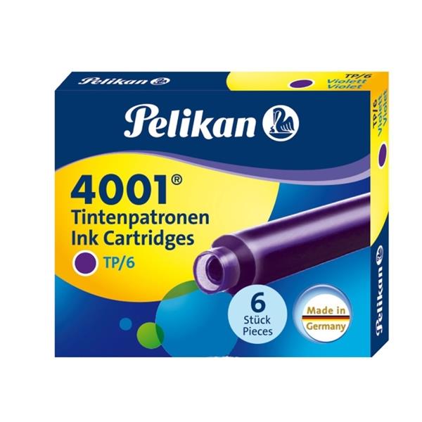 Pelikan 4001 Dolmakalem Kartuşu Mor 6lı Tp6x