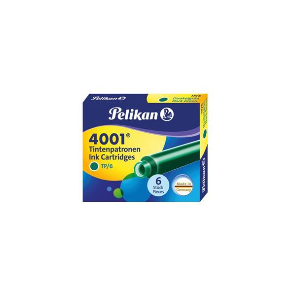 Pelikan 4001 Dolmakalem Kartuşu Yeşil 6lı Tp6x