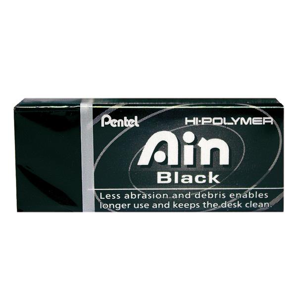 Pentel Hi-Polymer Silgi - Ain Black Zah06ax