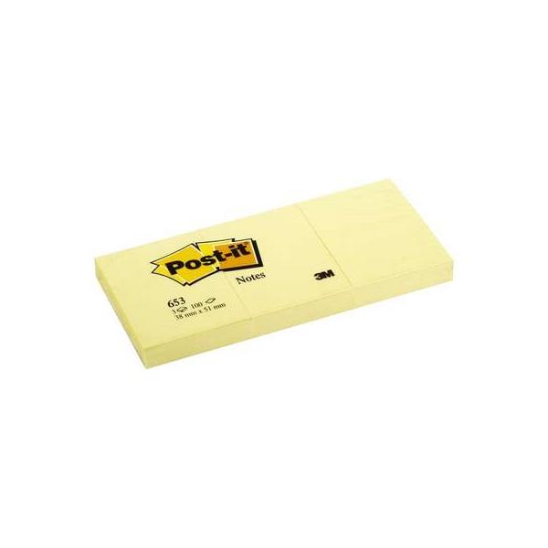 Post-It Yapışkanlı Not Kağıdı Sarı 100yp 38x51 3lü 653
