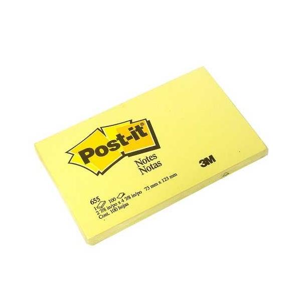 Post-It Yapışkanlı Not Kağıdı 76x127mm 100yp 655