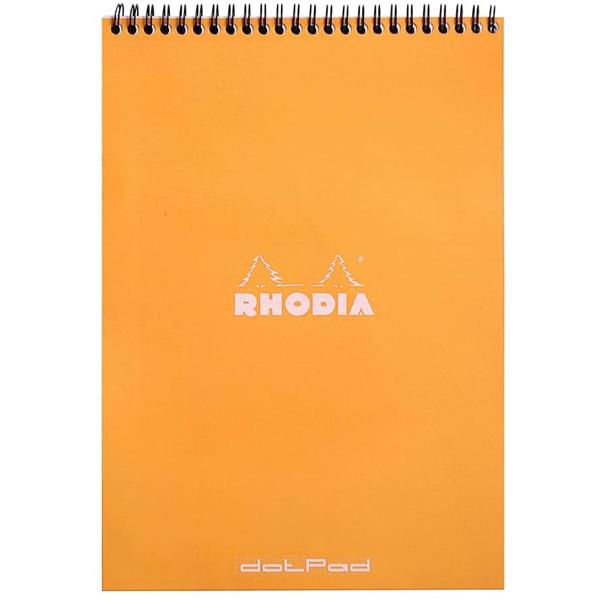 Rhodia A4 Dot Bloknot Turuncu Kap.Spiralli 80gr RA18503