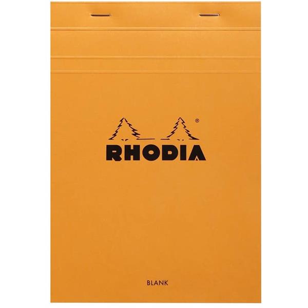 Rhodia A5 Çizgisiz Bloknot Turuncu Kpk 80gr RT16000