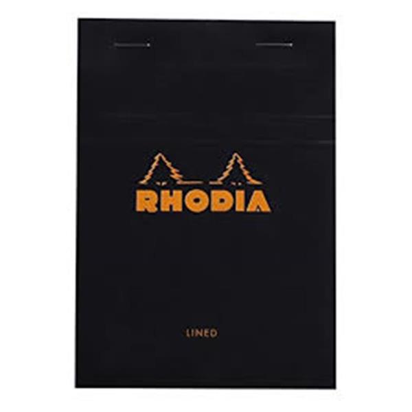 Rhodia A7 Çizgili Bloknot Siyah Kapak 116009