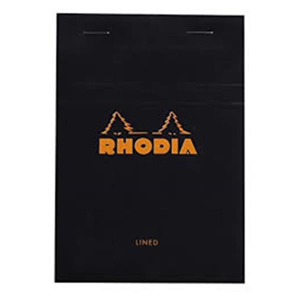 Rhodia A7 Çizgili Bloknot Siyah Kapak 116009