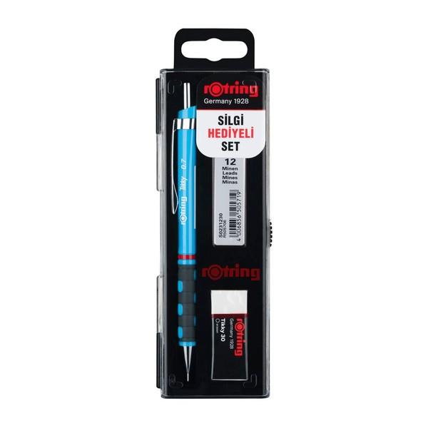 Rotring Tikky Rd 0.7 Versatil+Silgi+Min Açık Mavi