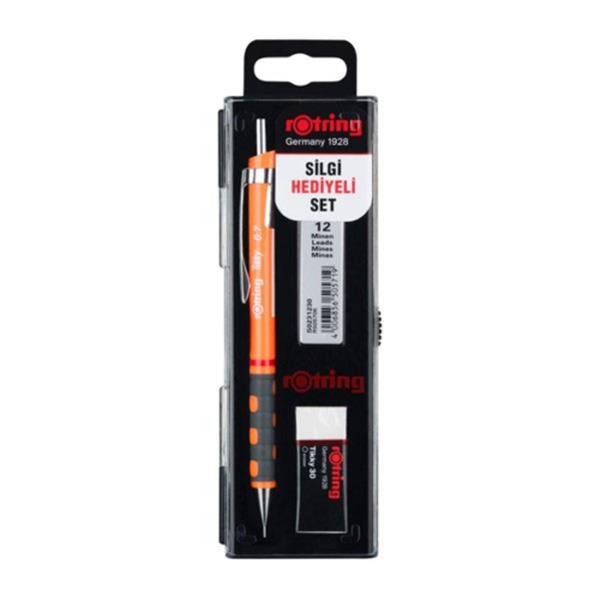 Rotring Tikky Rd 0.7 Versatil+Silgi+Min NeonTurunc