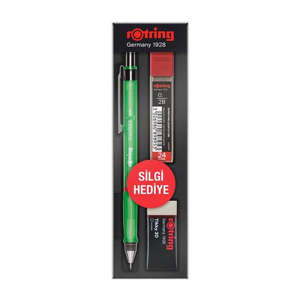 Rotring Visuclick 0.5mm Versatil+Silgi+Min Yeşil