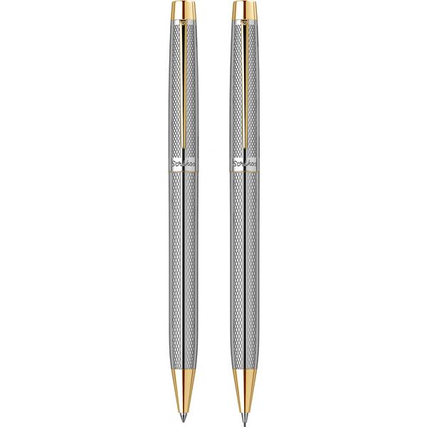 Scrikss 722w Tükenmezkalem + Versatil Kalem Gold Krom