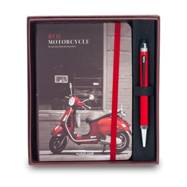 Scrikss Red Motorcycle ÇizgA6+Smartpen Tük Kırmızı