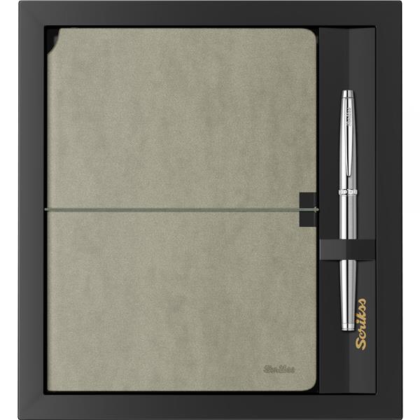 Scrikss Verona Defter A5 Yeşil & 800M RB Krom Kalem Set SD600-11