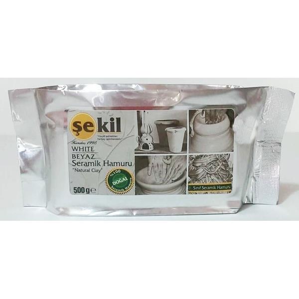 Şekil Seramik Kili Beyaz 500gr