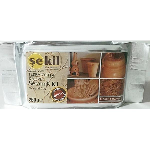 Şekil Seramik Kili Kahve 250gr