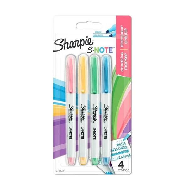 Sharpie Snote Kreatif Markör Kesik Uç 4lü Karışık 2138234