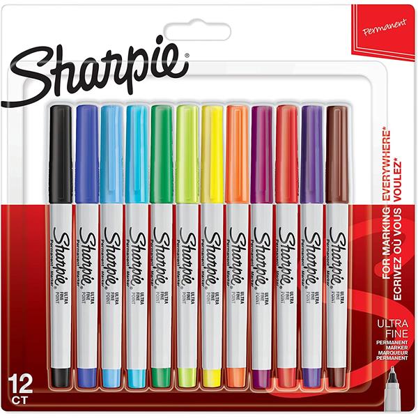 Sharpie Ultra Fine Permanent Markör 12li 2065408