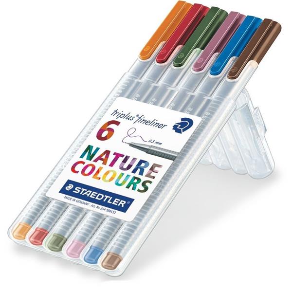 Staedtler Triplus 334 Fineliner 0.3 mm Natural 6Lı