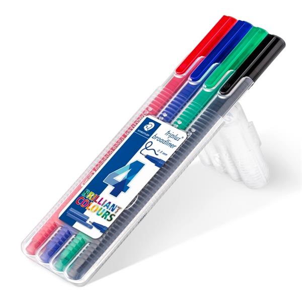 Staedtler Triplus 338 BrodLiner 0.8 mm 4'Lü Set