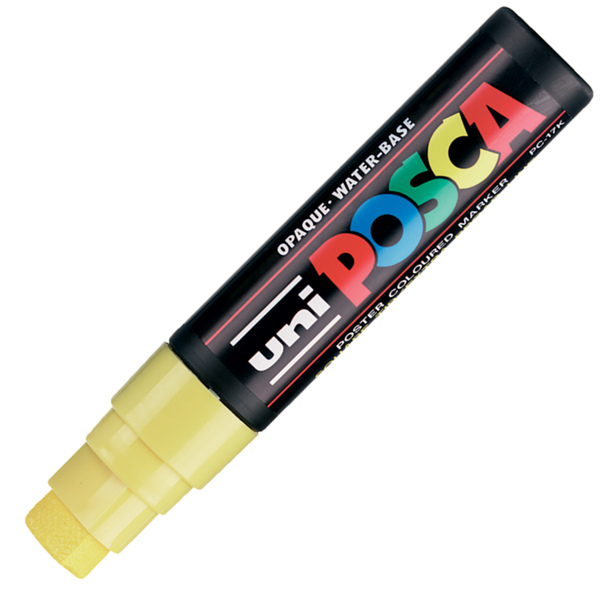 Uni Posca 15.0 Su Bazlı Poster Markörü Sarı PC-17K