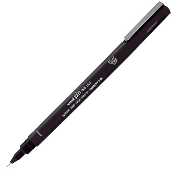 Uni Pin 0.4 Fine Line Uçlu Çizim Kalemi Siyah
