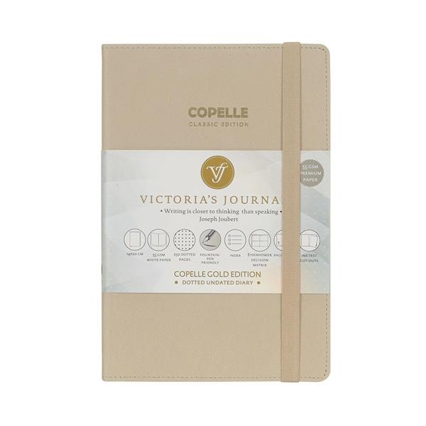 Victoria's Journals Copelle Kraft Bujo Defter 14X21 120gr 120yp Noktalı Krem 8922